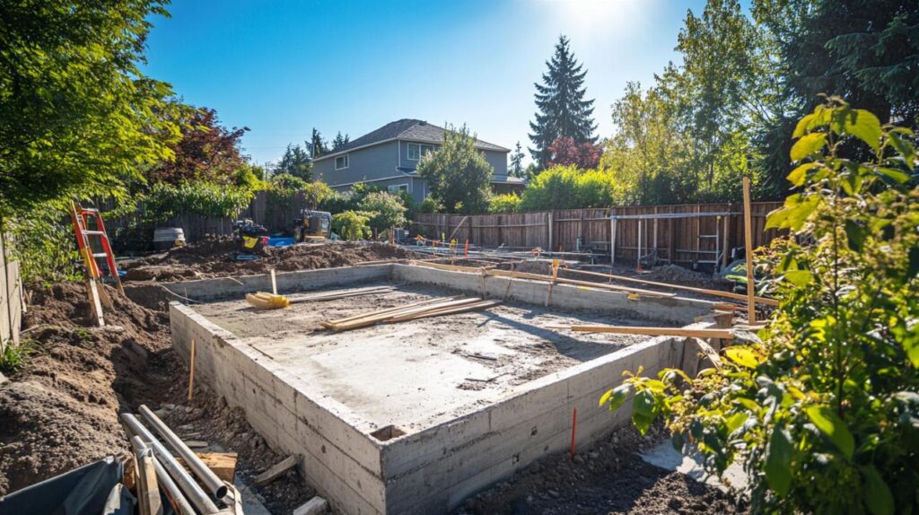 ¿Cómo construir una piscina de hormigón sobre el suelo cumpliendo con los permisos necesarios?